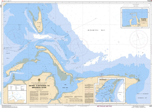 CHS Chart 4911: EntrÃ©e Ã /Entrance to Miramichi River