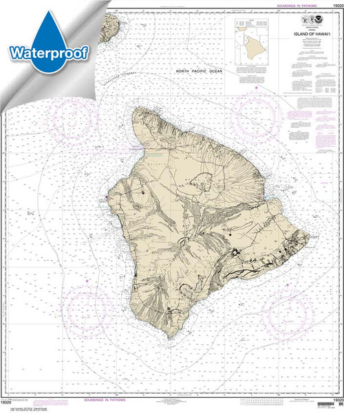 Waterproof NOAA Chart 19320: Island Of Hawai'i Waterproof NOAA Chart 19320: Island Of Hawai'i