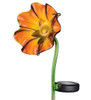 Mini Solar Poppy Stake - Orange