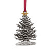 Snowy Tree Pewter Ornament