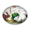 Bunnies Glass Soap Dish