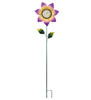 Thermometer Stake - Purple Flower