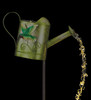 Watering Can Solar Stake - Hummingbird