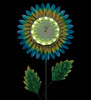 Thermometer Solar Stake - Blue Daisy