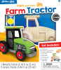 Classic wood paint kit, 1 farm tractor, for kids over 3 years old