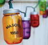 Colored Mason Jar String Lights