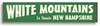 White Mountains Scenic Wooden Sign