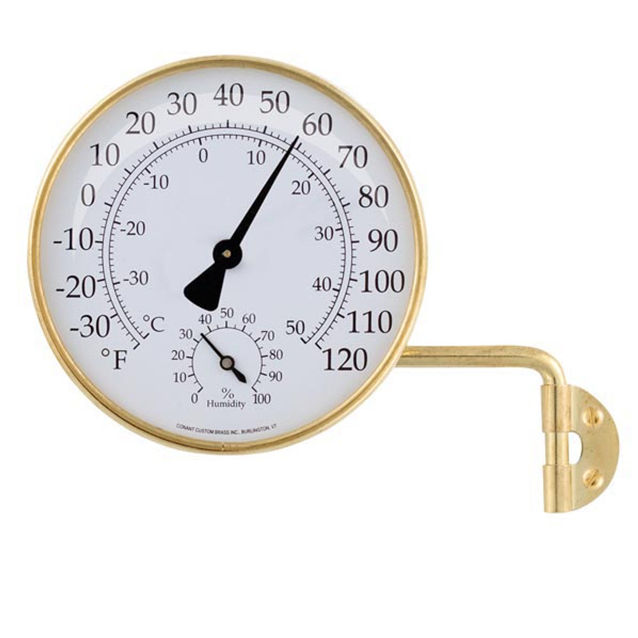 Original Vermont Outdoor Thermometer - Brass - The New Hampshire Magazine  Store