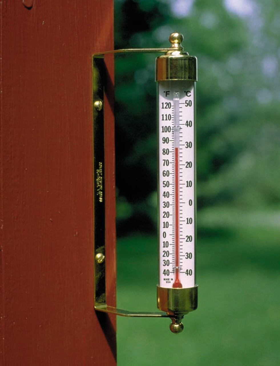 SALE - Vermont Outdoor Brass Thermometer by Conant T1LFB - $44.95