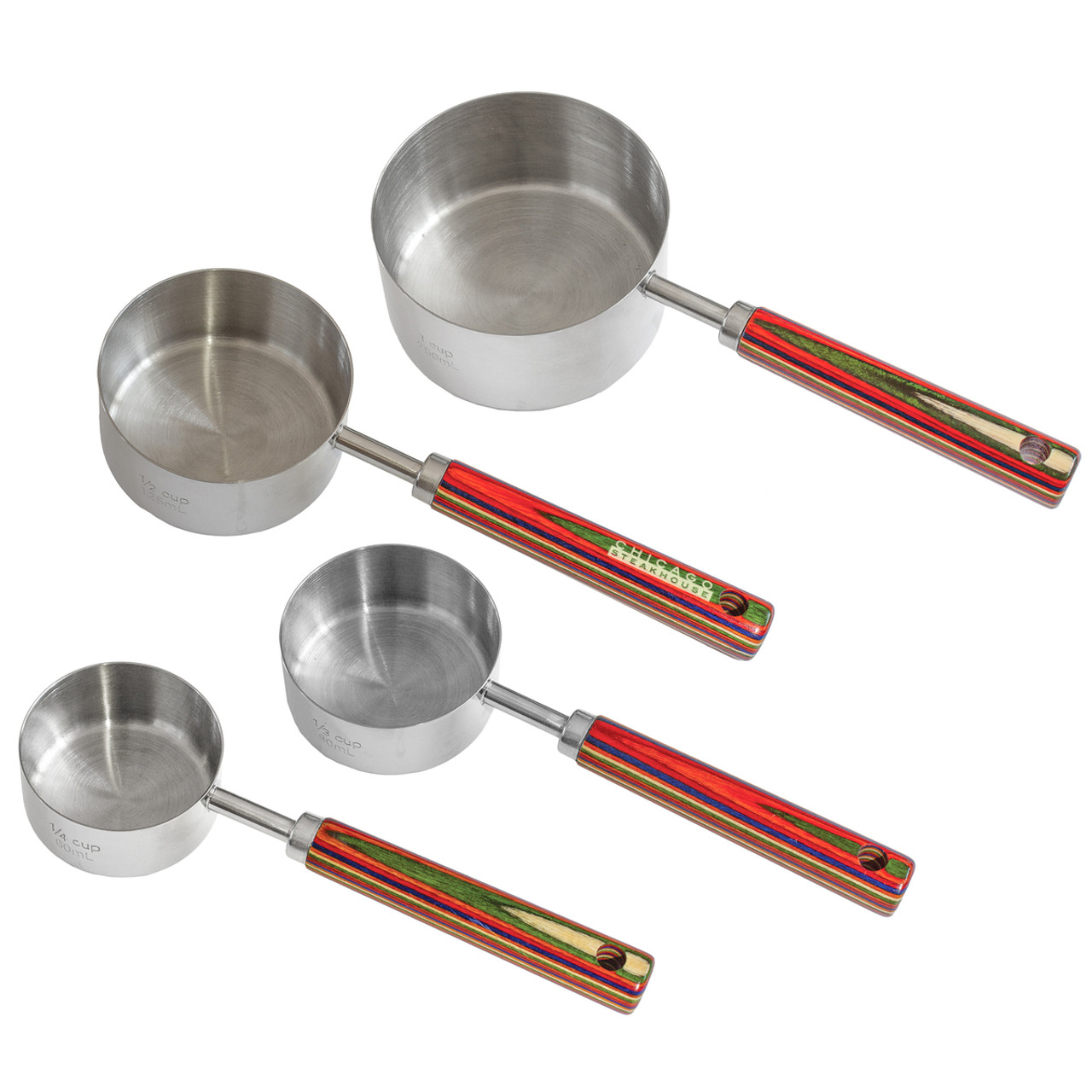 Stainless Steel Dry Measuring Cup Set, 4 Piece