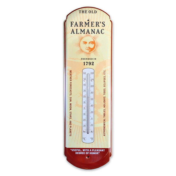 Almanac Retro Advertising Thermometer