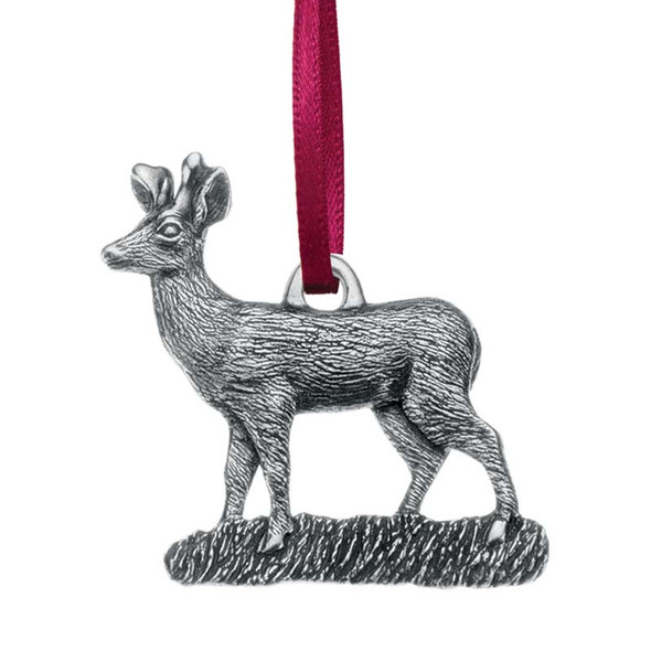 Whitetail Deer Pewter Ornament