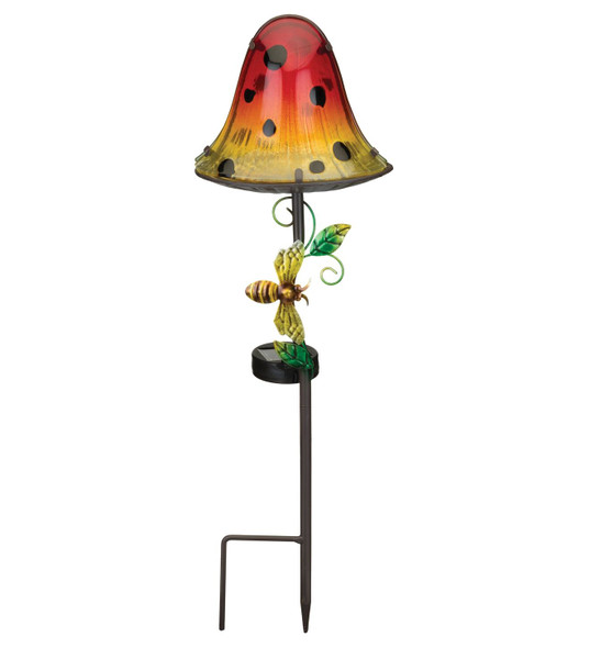 Dottie Mushroom Solar Stake - Orange Dottie Mushroom Solar Stake - Orange