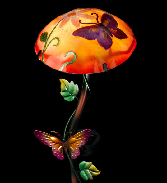 Solar Mushroom Stake - Butterfly