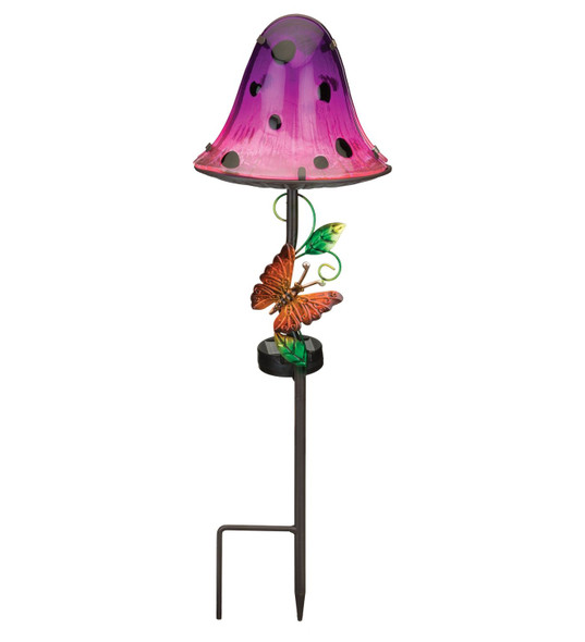 Dottie Mushroom Solar Stake - Purple