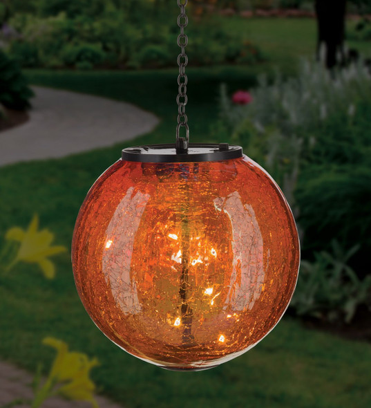 Globe Solar Lantern - Orange