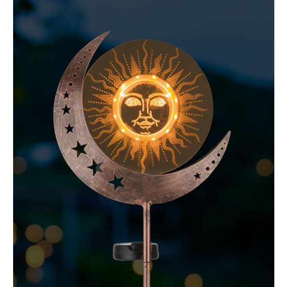 Illusion Solar Stake - Sun/Moon