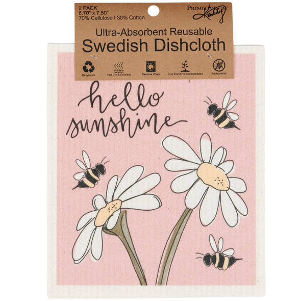 Swedish Dishcloth2 Pack - Sunshine