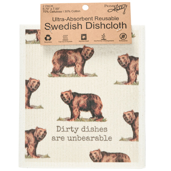 Swedish Dishcloth 2 Pack - Amoosed