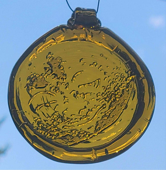 Old Hancock Full Moon Face Suncatcher