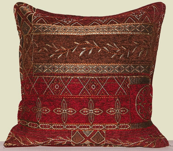 Red Albany Tapestry Balsam Filled Pillow