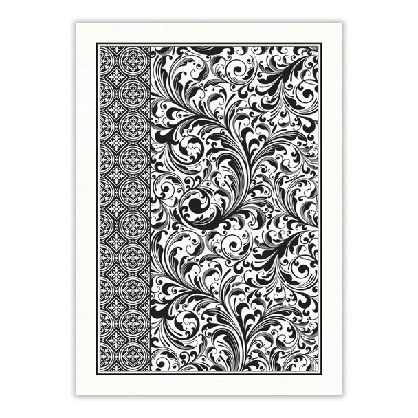 Black Florentine Kitchen Towel