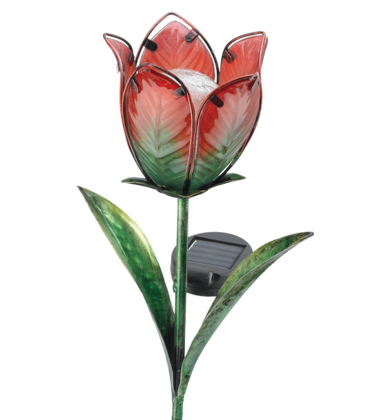 Solar Tulip Stake - Red/Green