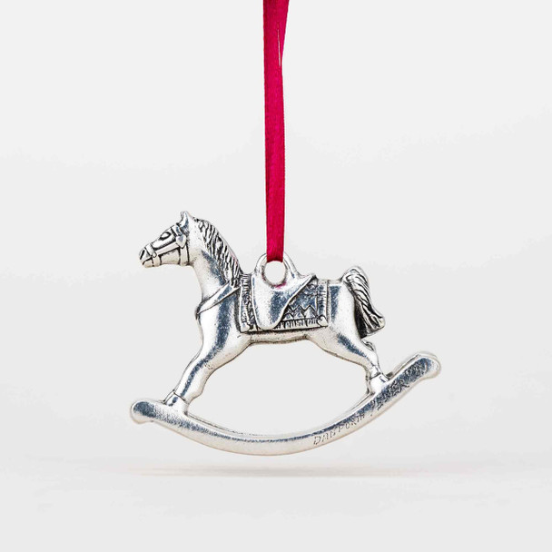 Toy Rocking Horse Annual Pewter Ornament