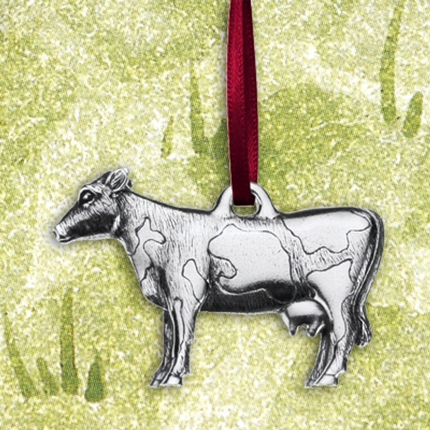 Cow Pewter Ornament