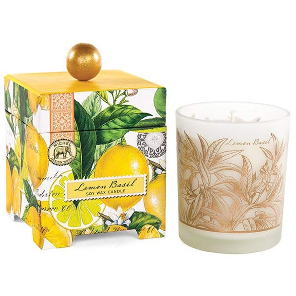 Lemon Basil 14 oz. Soy Wax Candle