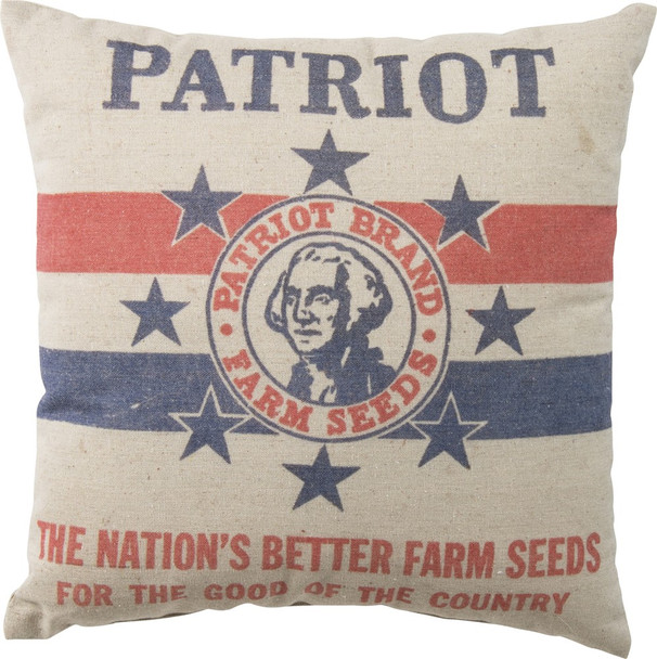 Feed Sack Pillow - Patriot Farm Seeds