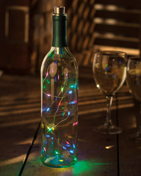 Wine Bottle Lights - Multicolored Twinkle