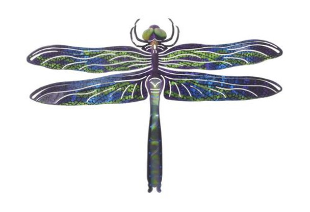 Metal Wall Art - Dragonfly Multi Refraxions