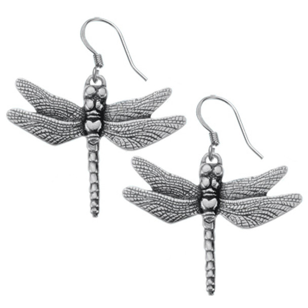 Dragonfly Pewter Earrings
