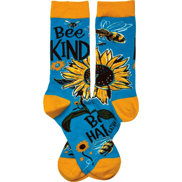 Socks - Bee Kind Bee Happy