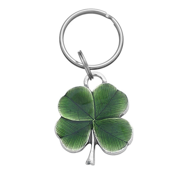 Lucky Clover Pewter Key Ring