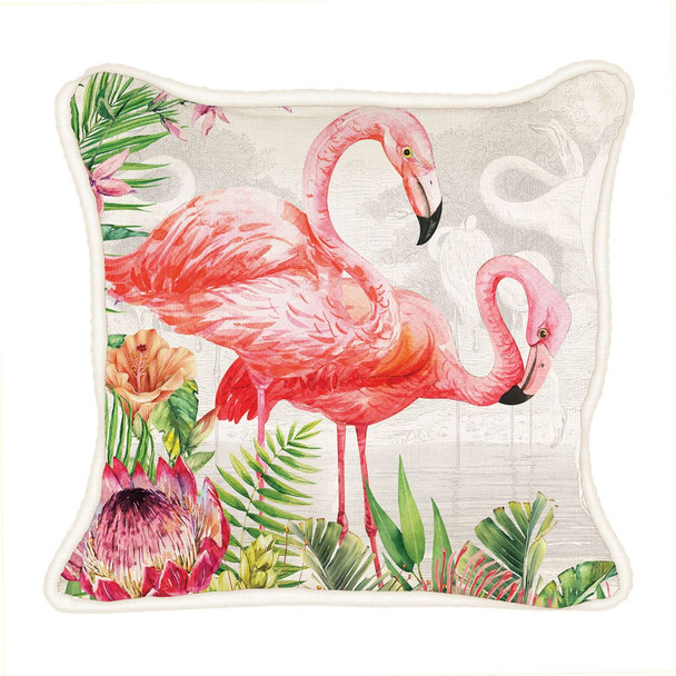 Flamingo Square Pillow