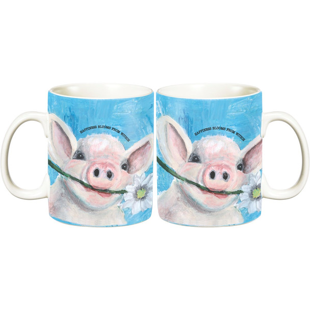 Jumbo Mug - Happiness Blooms From Within