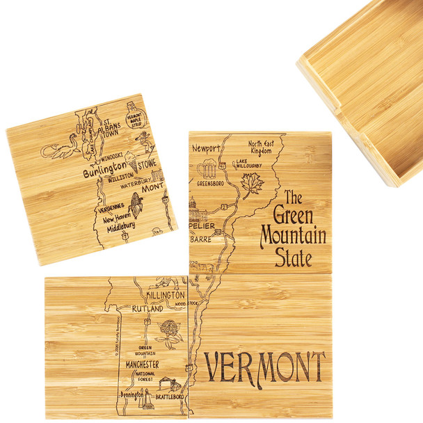 Coaster Puzzle Set/4 Vermont