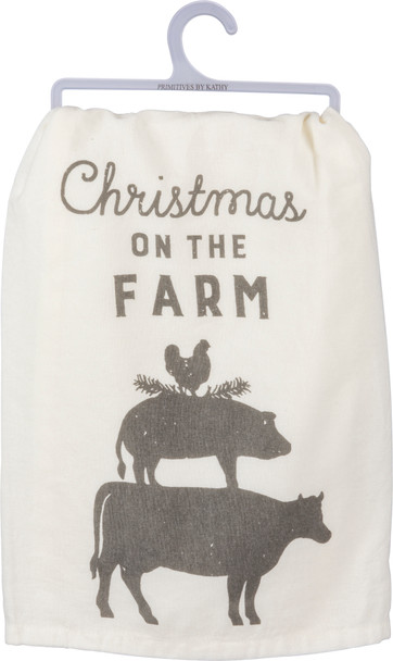 Dish Towel - Christmas on the Farm