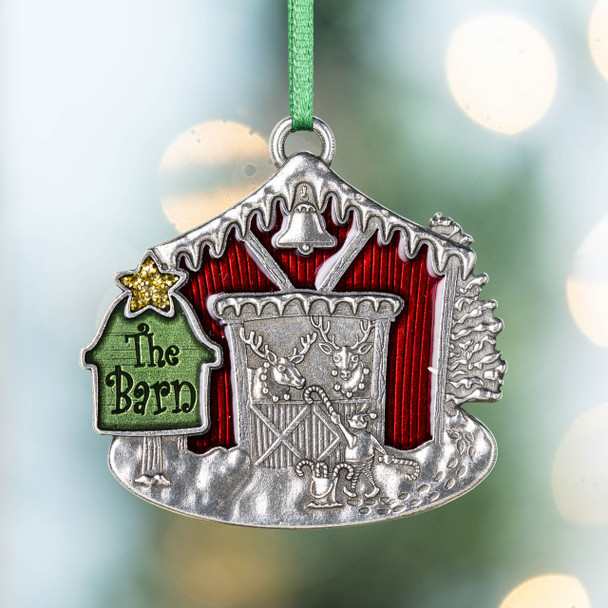 The Reindeer Barn 2023 Annual Pewter Ornament