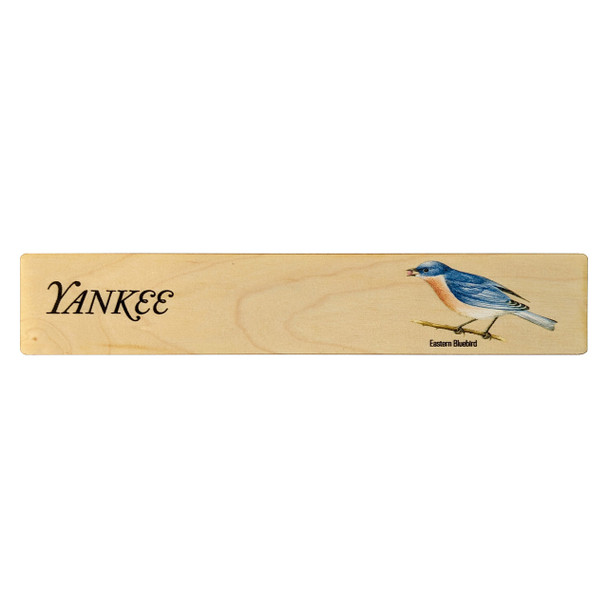 Bluebird Yankee Wooden Bookmark