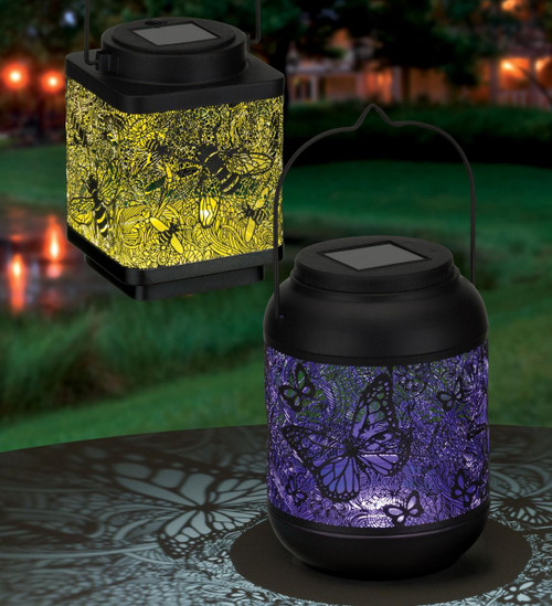 solar powered butterfly lantern