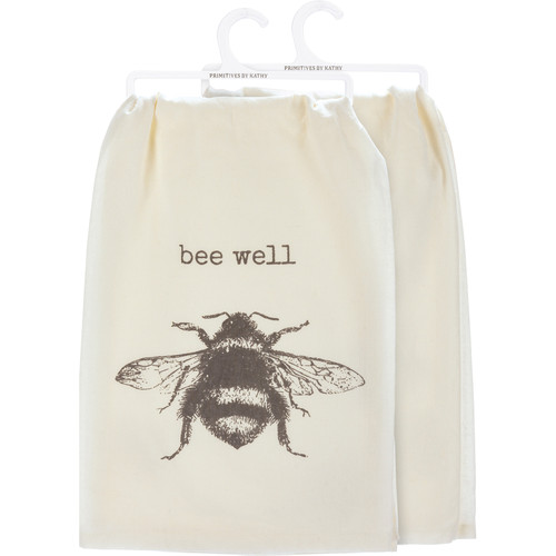 Floral Bee Happy - Kitchen Towel - The Old Farmer's Store