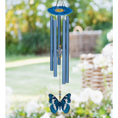 Blue Butterfly Small Fresh Wind Chimes 30*40cm(canvas) special