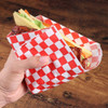Greaseproof Paper Gingham Red 190x310mm (200 Sheet)