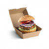 Biopak BioBoard Burger Box Kraft 250/Carton