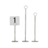 CHROME RING CLIP TABLE NUMBER STAND 200MM (EACH)