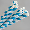 Paper Regular Straw - BLUE STRIPE 2500/Carton