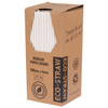 Paper Regular Straw - WHITE 2500/Carton